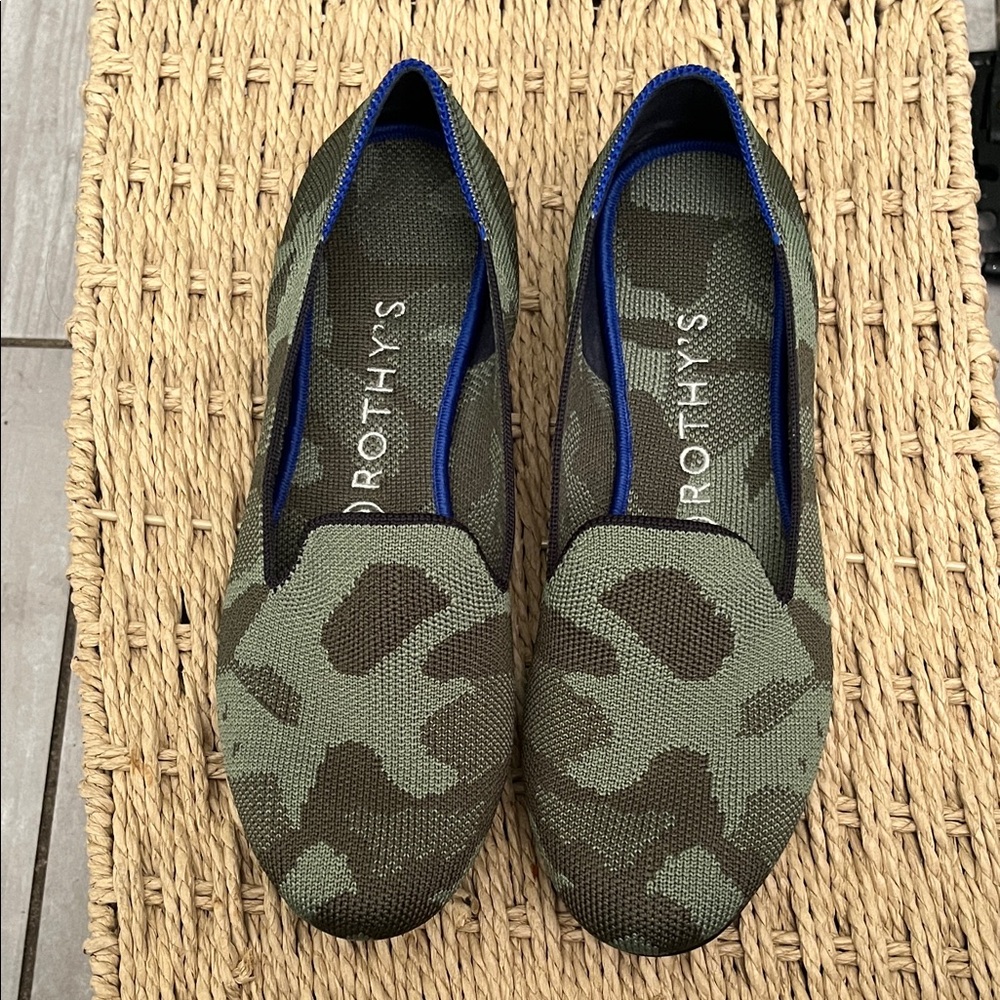 Rothy's Green Camouflage Flats